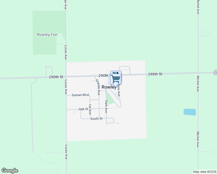 map of restaurants, bars, coffee shops, grocery stores, and more near in Rowley