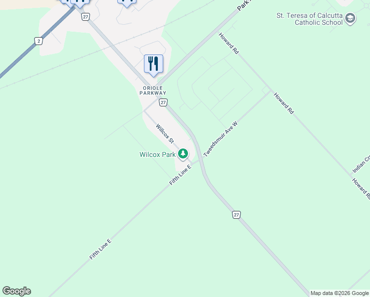map of restaurants, bars, coffee shops, grocery stores, and more near 11 Willcox Street in Chatham-Kent
