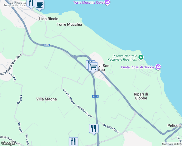 map of restaurants, bars, coffee shops, grocery stores, and more near in 