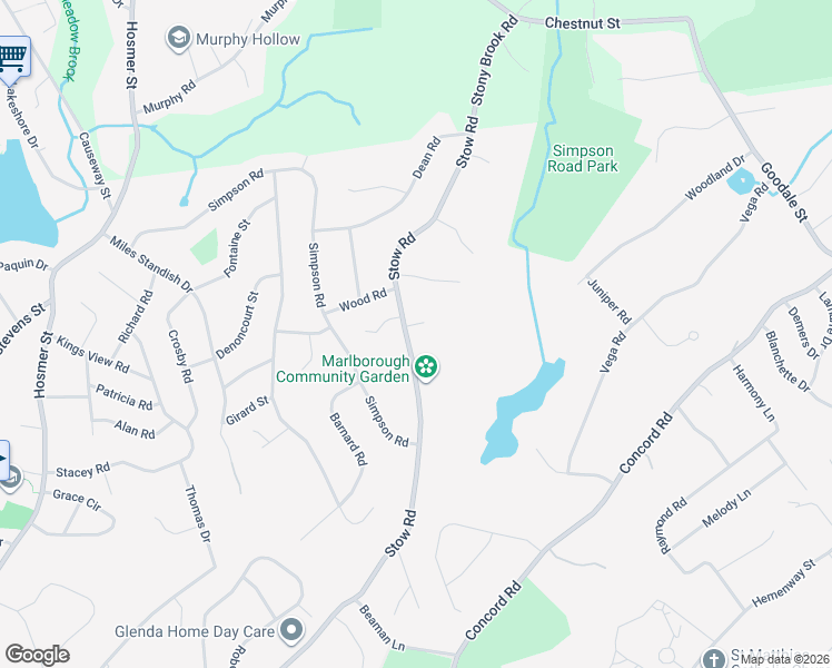 map of restaurants, bars, coffee shops, grocery stores, and more near 547 Stow Road in Marlborough