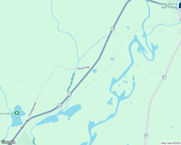 map of restaurants, bars, coffee shops, grocery stores, and more near 681 Wheelwright Road in Barre