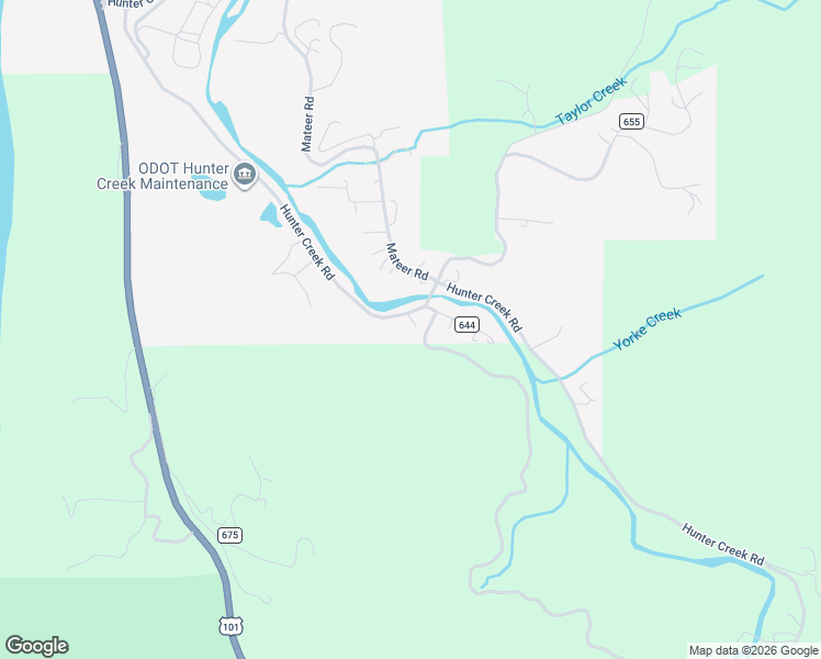 map of restaurants, bars, coffee shops, grocery stores, and more near 28170 Hunter Creek Road in Gold Beach