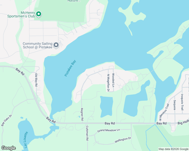 map of restaurants, bars, coffee shops, grocery stores, and more near 2920 Regner Road in McHenry