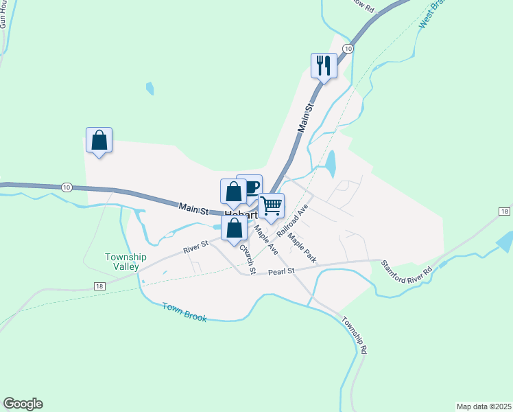 map of restaurants, bars, coffee shops, grocery stores, and more near in Hobart