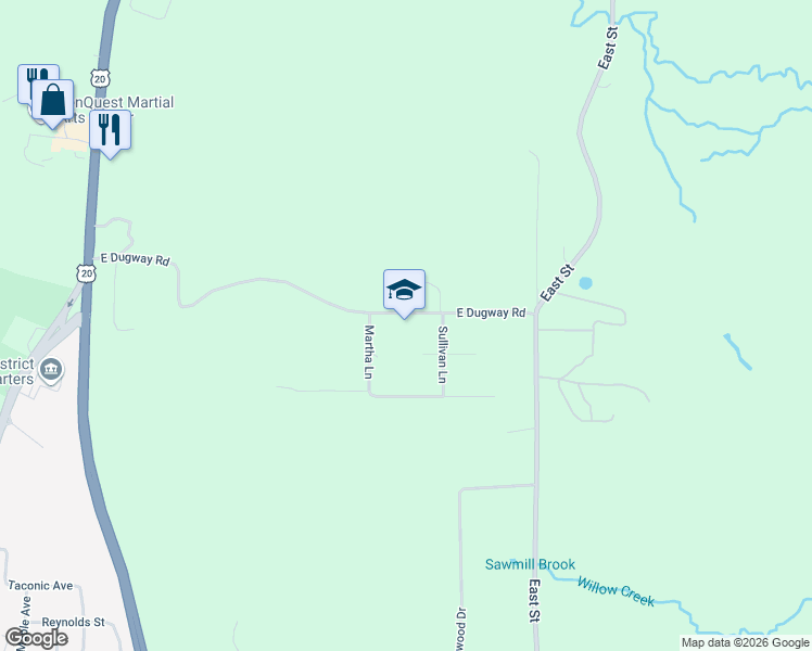 map of restaurants, bars, coffee shops, grocery stores, and more near in Lenox