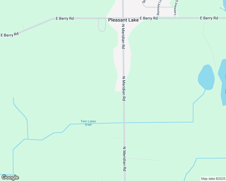 map of restaurants, bars, coffee shops, grocery stores, and more near 9550 North Meridian Road in Pleasant Lake