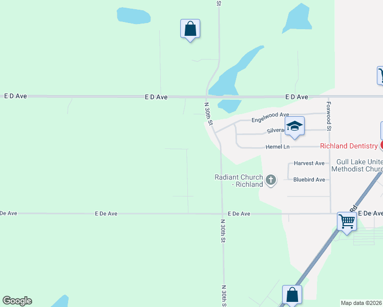 map of restaurants, bars, coffee shops, grocery stores, and more near 7710 Cottonwood in Richland
