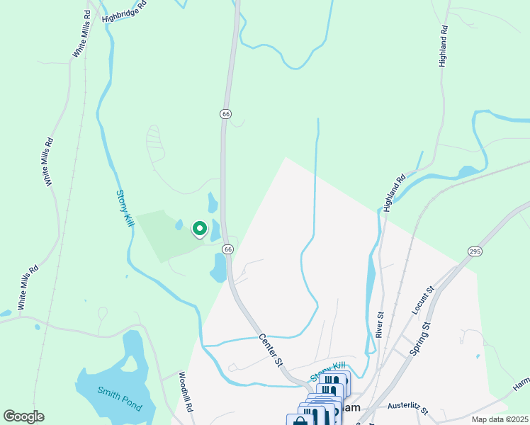 map of restaurants, bars, coffee shops, grocery stores, and more near 2949 New York 66 in Chatham