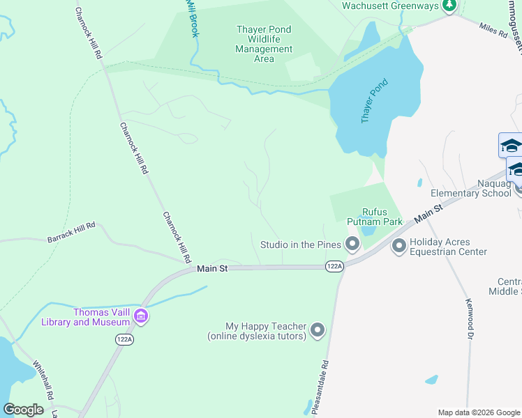 map of restaurants, bars, coffee shops, grocery stores, and more near 374 Main Street in Rutland