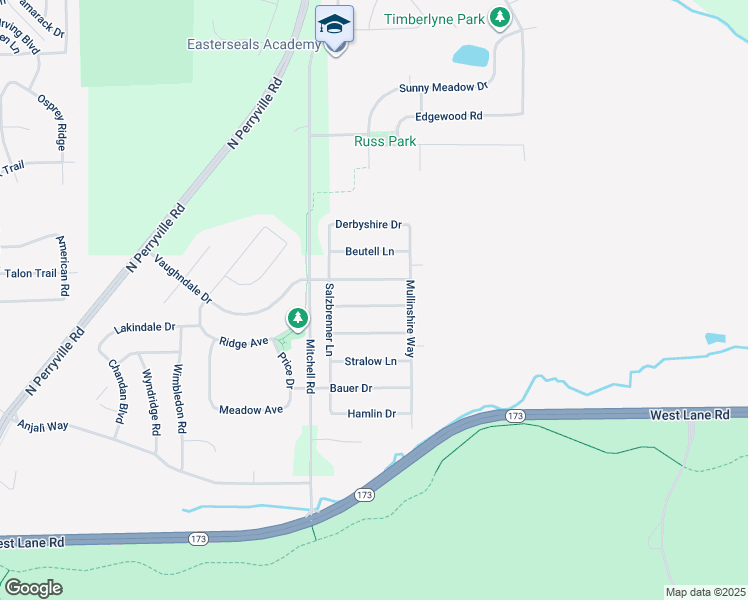 map of restaurants, bars, coffee shops, grocery stores, and more near 3066 Merseyshire Lane in Machesney Park