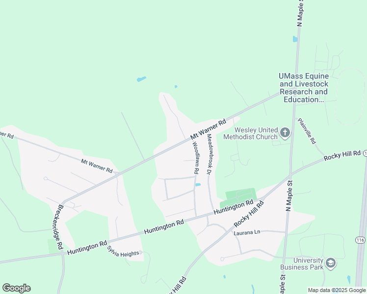 map of restaurants, bars, coffee shops, grocery stores, and more near 3 Kimberly Lane in Hadley