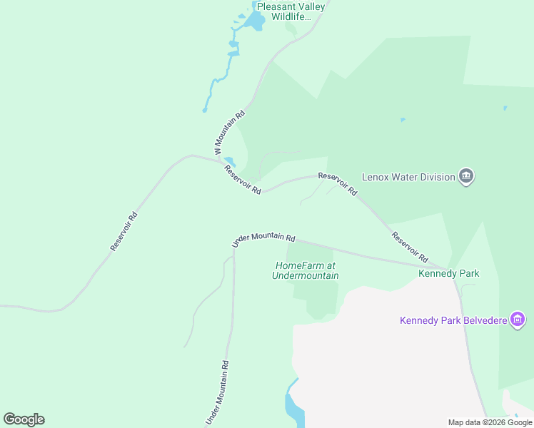 map of restaurants, bars, coffee shops, grocery stores, and more near 399 Under Mountain Rd in Lenox