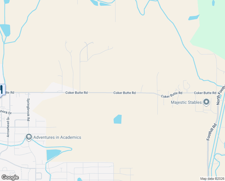 map of restaurants, bars, coffee shops, grocery stores, and more near 2477 Coker Butte Road in Medford