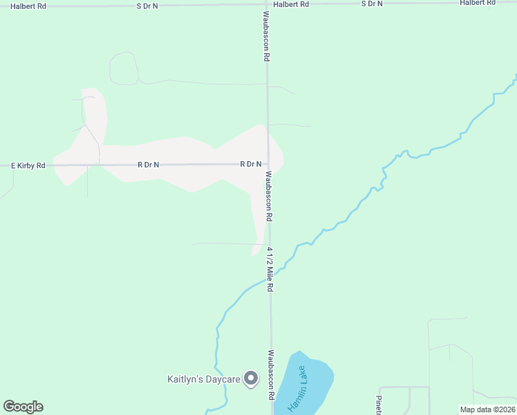 map of restaurants, bars, coffee shops, grocery stores, and more near 20827 Waubascon Road in Battle Creek