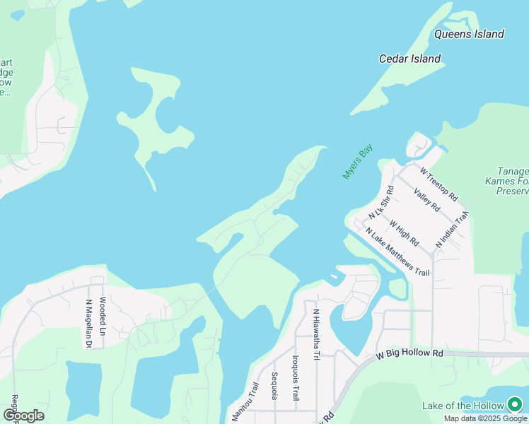map of restaurants, bars, coffee shops, grocery stores, and more near 3428 North Bayview Lane in McHenry