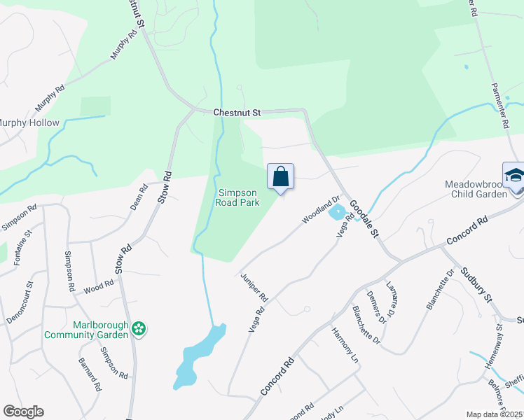 map of restaurants, bars, coffee shops, grocery stores, and more near 1 Hutchinson Drive in Marlborough