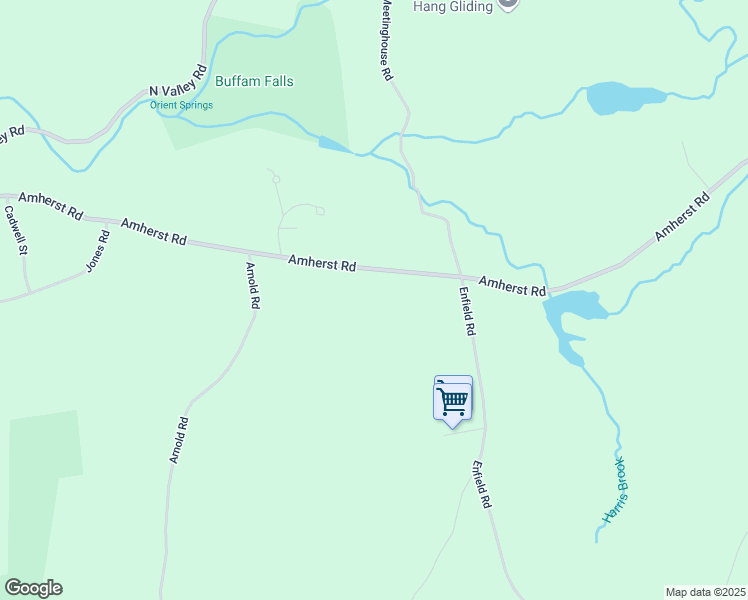 map of restaurants, bars, coffee shops, grocery stores, and more near 121 Amherst Road in Pelham