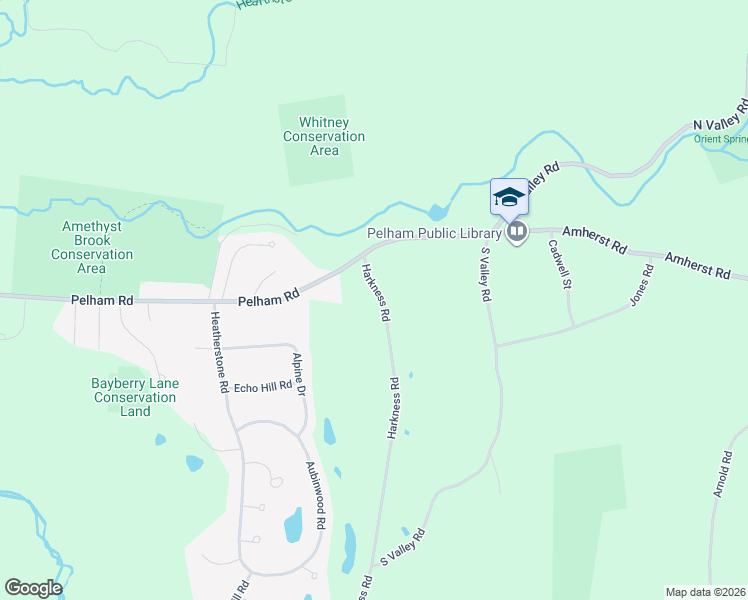 map of restaurants, bars, coffee shops, grocery stores, and more near 6 Harkness Road in Pelham