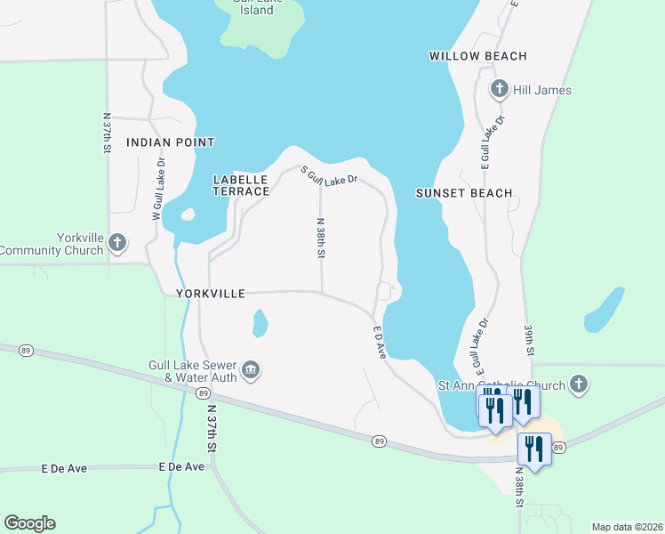 map of restaurants, bars, coffee shops, grocery stores, and more near 8093 Yorkville Lane in Richland