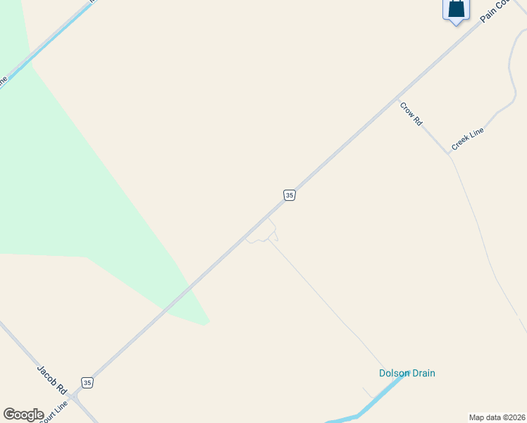 map of restaurants, bars, coffee shops, grocery stores, and more near 6539 Chatham-Kent County Road 35 in Pain Court