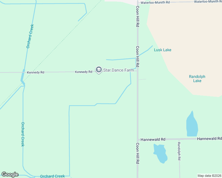 map of restaurants, bars, coffee shops, grocery stores, and more near 9835 Kennedy Road in Munith