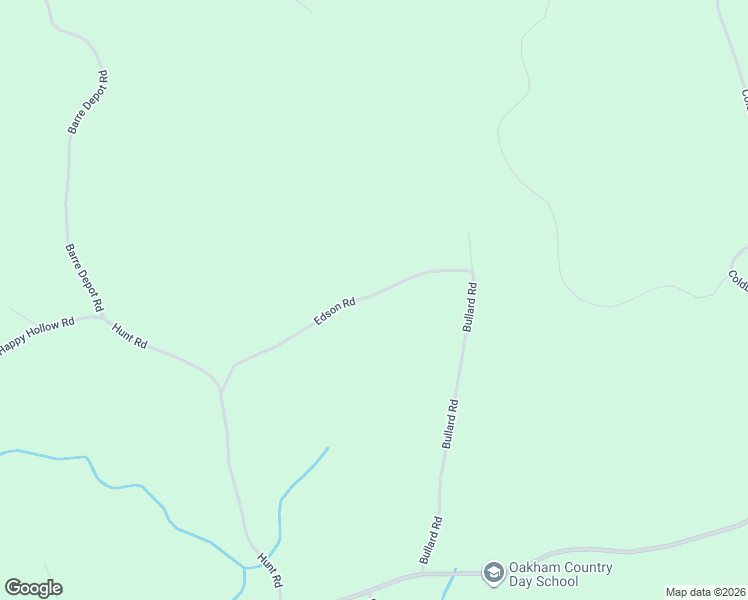 map of restaurants, bars, coffee shops, grocery stores, and more near 276 Edson Road in Oakham