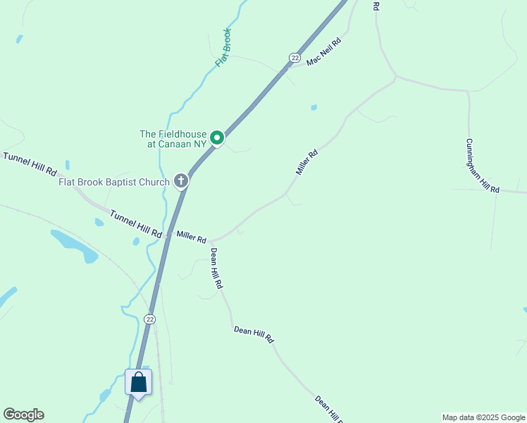 map of restaurants, bars, coffee shops, grocery stores, and more near 70 Miller Road in Canaan