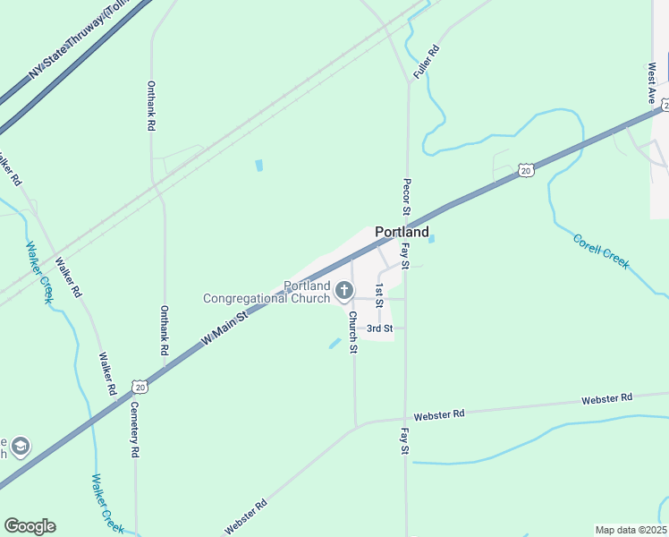 map of restaurants, bars, coffee shops, grocery stores, and more near 6393 U.S. 20 in Portland