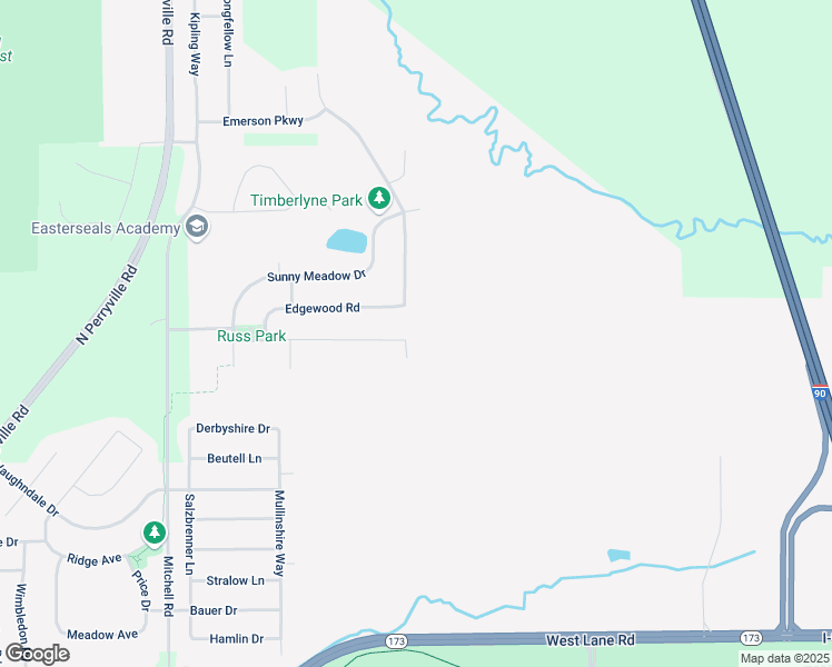 map of restaurants, bars, coffee shops, grocery stores, and more near 8295 High Hill Road in Machesney Park