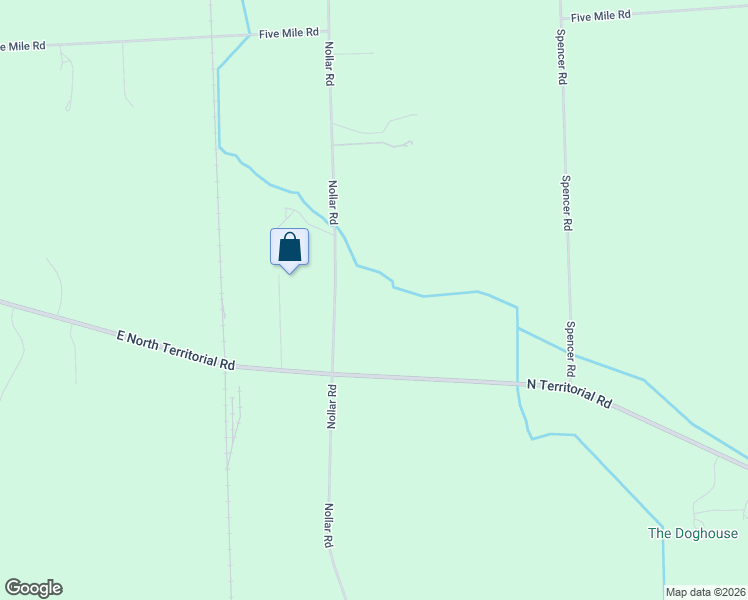 map of restaurants, bars, coffee shops, grocery stores, and more near 6878 Nollar Road in Whitmore Lake