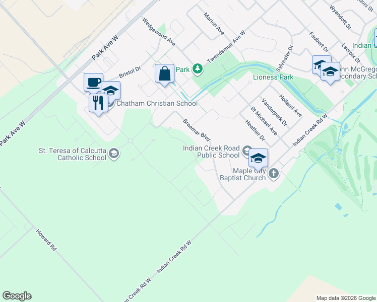 map of restaurants, bars, coffee shops, grocery stores, and more near 11 Sienna Court in Chatham