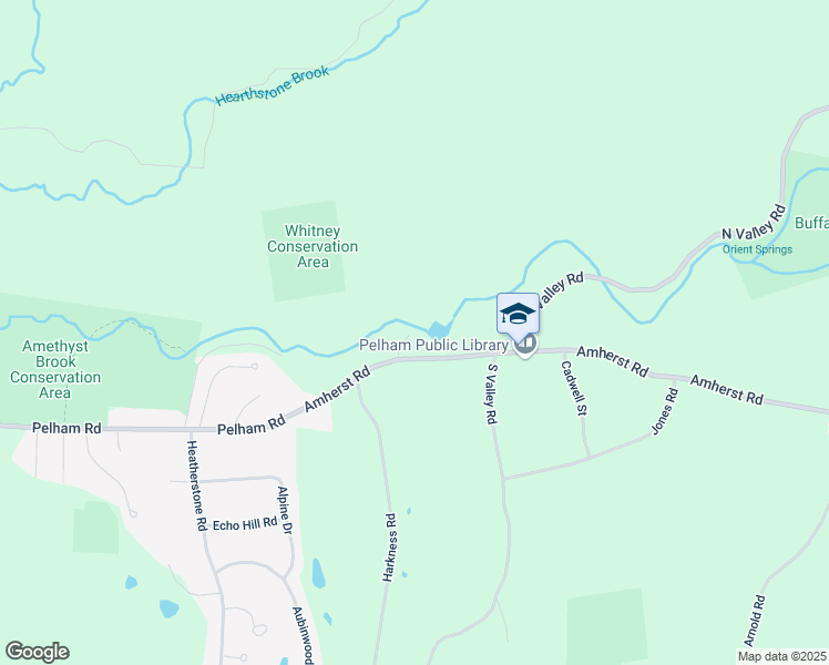 map of restaurants, bars, coffee shops, grocery stores, and more near 22 Amherst Road in Pelham