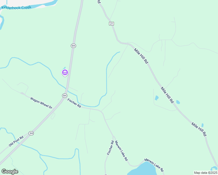 map of restaurants, bars, coffee shops, grocery stores, and more near 90 Scheriff Lane in Kinderhook