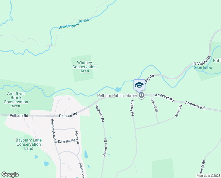 map of restaurants, bars, coffee shops, grocery stores, and more near 22 Amherst Road in Pelham