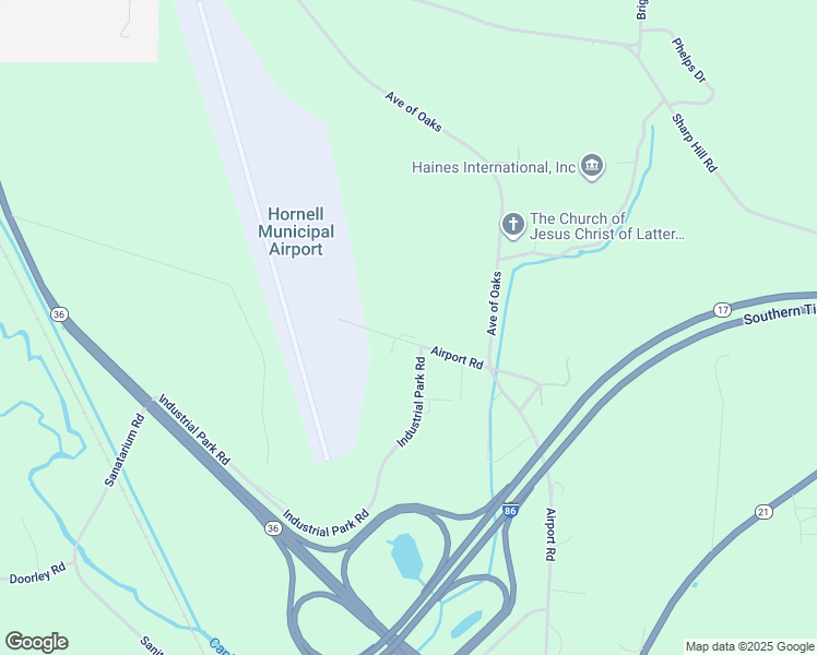 map of restaurants, bars, coffee shops, grocery stores, and more near 1153 Airport Road in Hornell