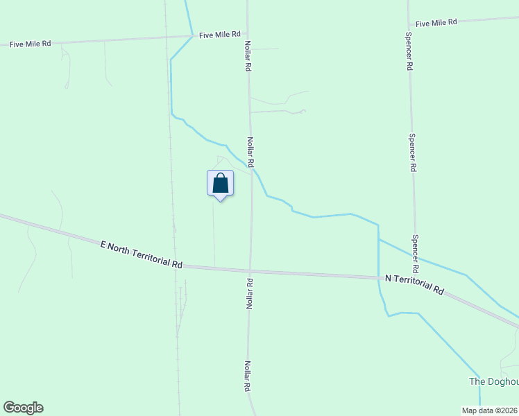 map of restaurants, bars, coffee shops, grocery stores, and more near 6878 Nollar Road in Whitmore Lake