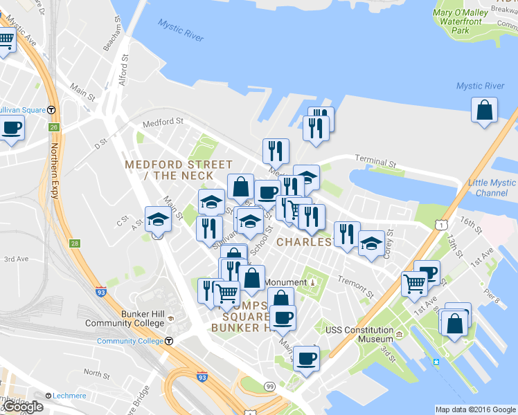 map of restaurants, bars, coffee shops, grocery stores, and more near in 