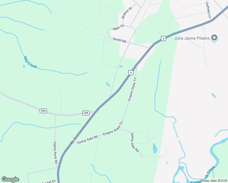 map of restaurants, bars, coffee shops, grocery stores, and more near 2136-2138 U.S. 9 in Kinderhook