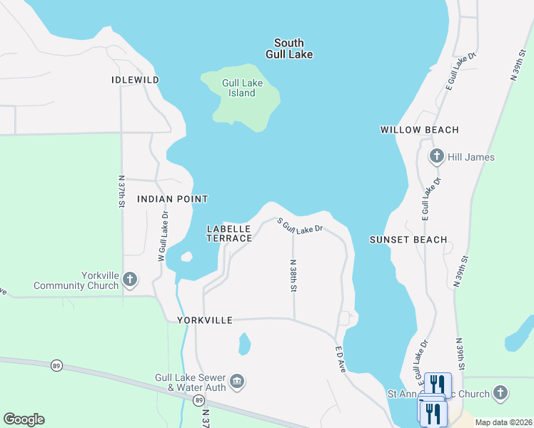 map of restaurants, bars, coffee shops, grocery stores, and more near 751 South Gull Lake Drive in Richland