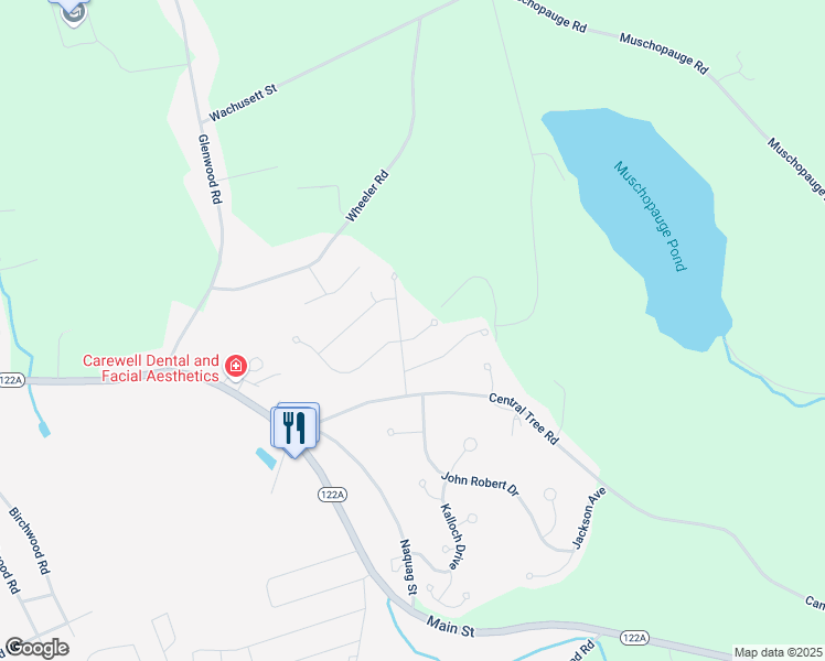 map of restaurants, bars, coffee shops, grocery stores, and more near 12 Summer Hill Drive in Rutland