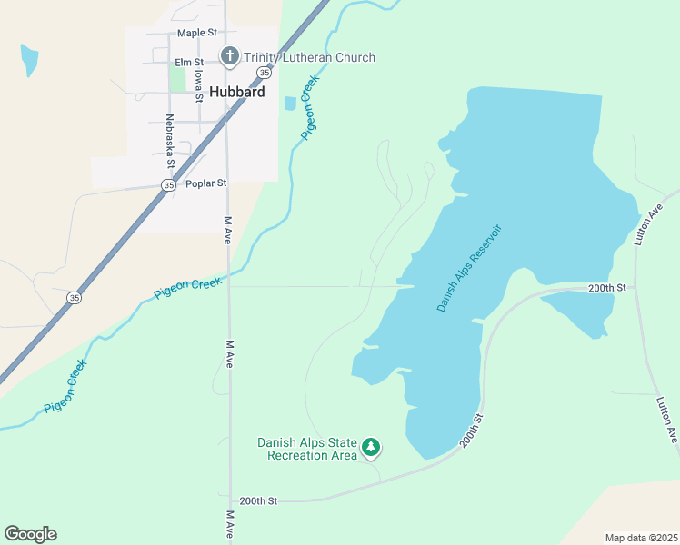 map of restaurants, bars, coffee shops, grocery stores, and more near 1271 200th Street in Hubbard
