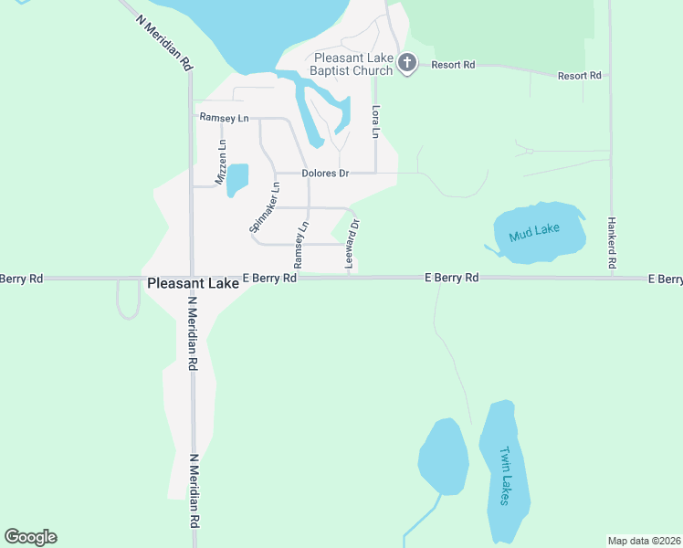 map of restaurants, bars, coffee shops, grocery stores, and more near 4549 Spinnaker Lane in Pleasant Lake