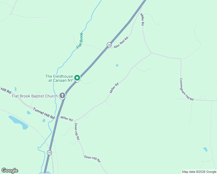 map of restaurants, bars, coffee shops, grocery stores, and more near 95 Miller Road in Canaan