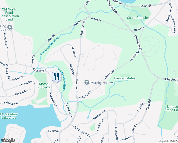 map of restaurants, bars, coffee shops, grocery stores, and more near 5 Cortland Drive in Hudson