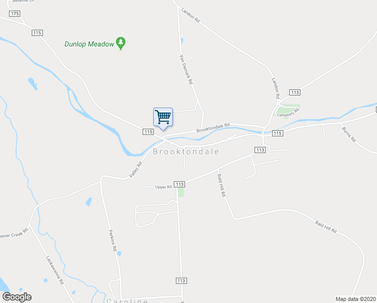 map of restaurants, bars, coffee shops, grocery stores, and more near 514 Valley Road in Brooktondale