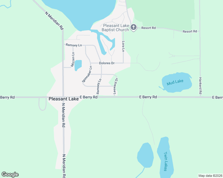 map of restaurants, bars, coffee shops, grocery stores, and more near 4549 Spinnaker Lane in Pleasant Lake