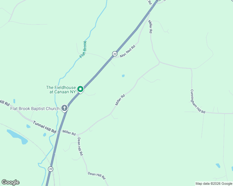 map of restaurants, bars, coffee shops, grocery stores, and more near 95 Miller Rd in Canaan