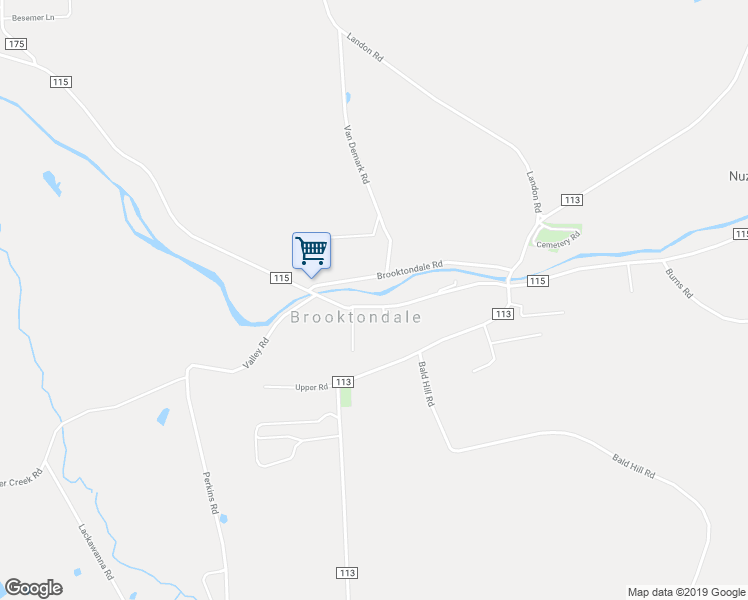 map of restaurants, bars, coffee shops, grocery stores, and more near 521 Valley Road in Brooktondale