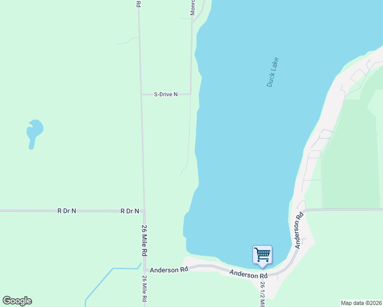 map of restaurants, bars, coffee shops, grocery stores, and more near 5461 Monroe Road in Olivet