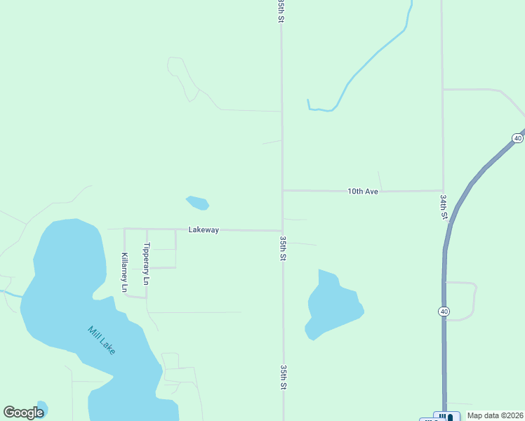 map of restaurants, bars, coffee shops, grocery stores, and more near 35050 Lakeway in Gobles